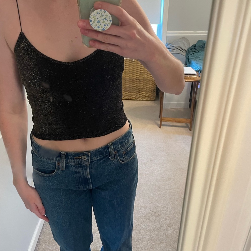 Free people sparkly tank top